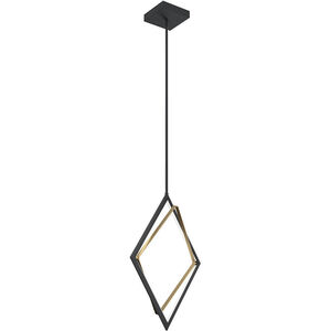 Darski LED 17 inch Matte Black Pendant Ceiling Light