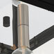 Nyack 2 Light 8 inch Black with Brushed Nickel Finish Cluster Outdoor Flush Mount