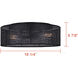 Bellamy 3 Light 16.25 inch Black Flush Mount Ceiling Light in Black Faux Rattan