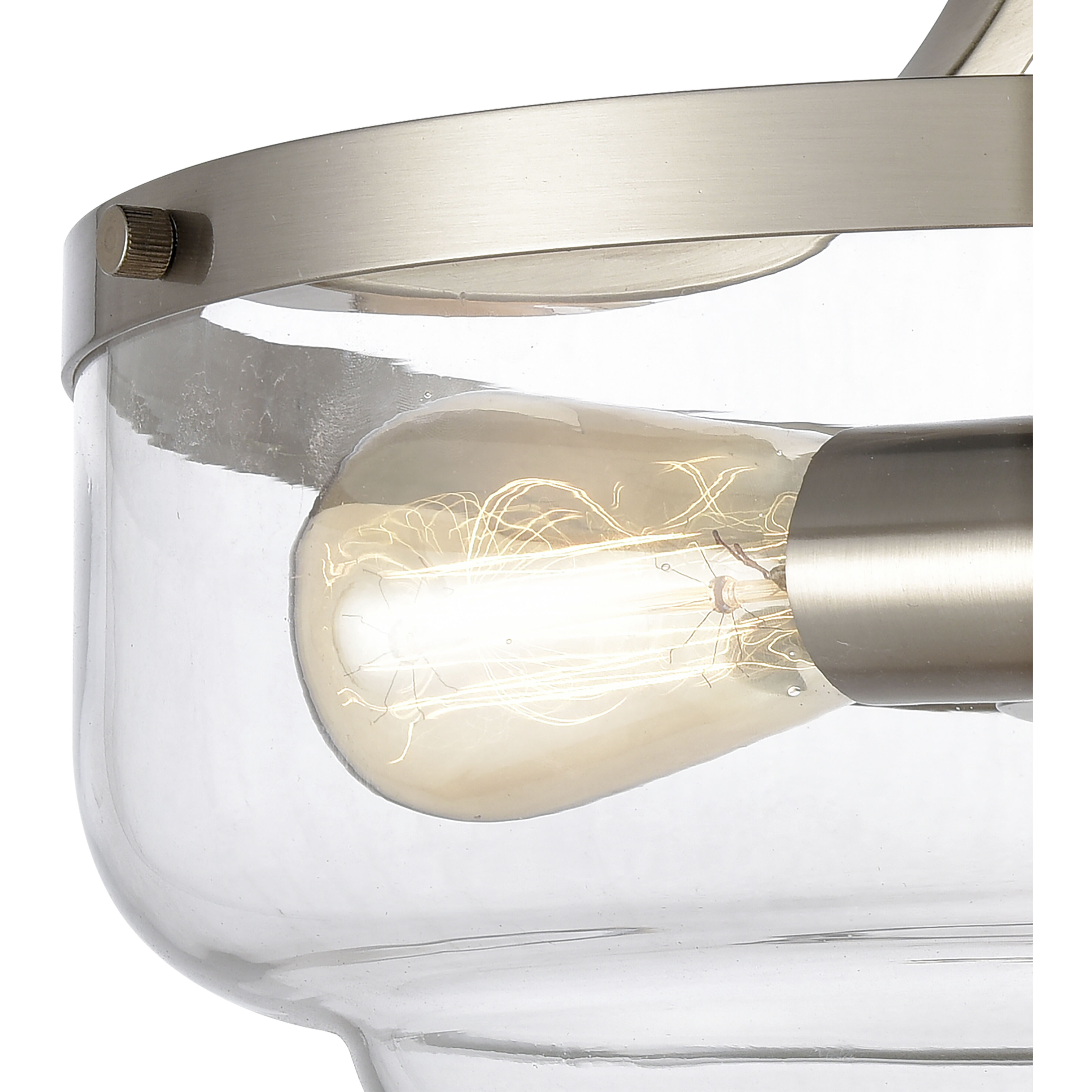 Calistoga 2 Light 13 inch Brushed Nickel Semi Flush Mount Ceiling Light