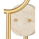 Highsmith 3 Light 17.25 inch Brass Wall Sconce Wall Light, Left