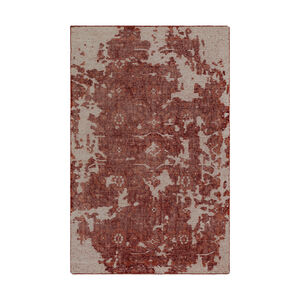 Hoboken 156 X 108 inch Pink and Red Area Rug, Wool