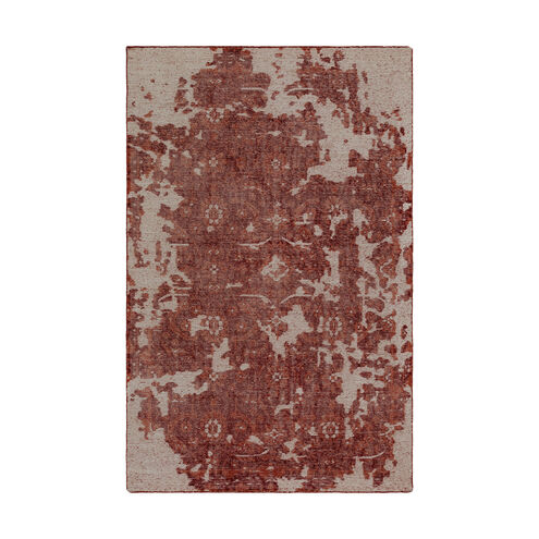 Hoboken 36 X 24 inch Pink and Red Area Rug, Wool