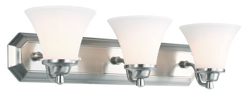 Valletta 3 Light 26 inch Chrome Bathroom Vanity Light Wall Light