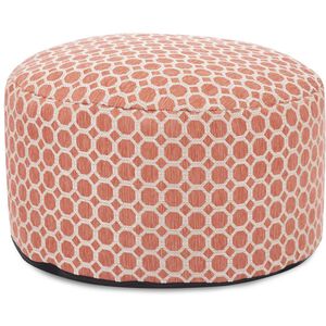 Pyth 12 inch Coral Foot Pouf