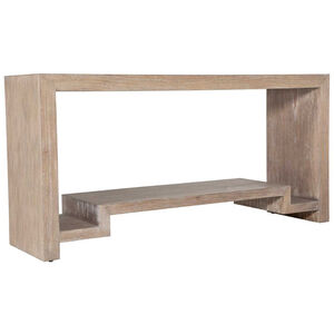 Emerson 68 X 18 inch Cerused Plateau Brown Console Table