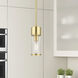 Quincy 1 Light 4.75 inch Satin Brass Mini Pendant Ceiling Light