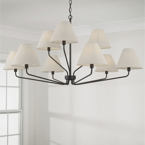 Chadwick 9 Light 45 inch Espresso Chandelier Ceiling Light