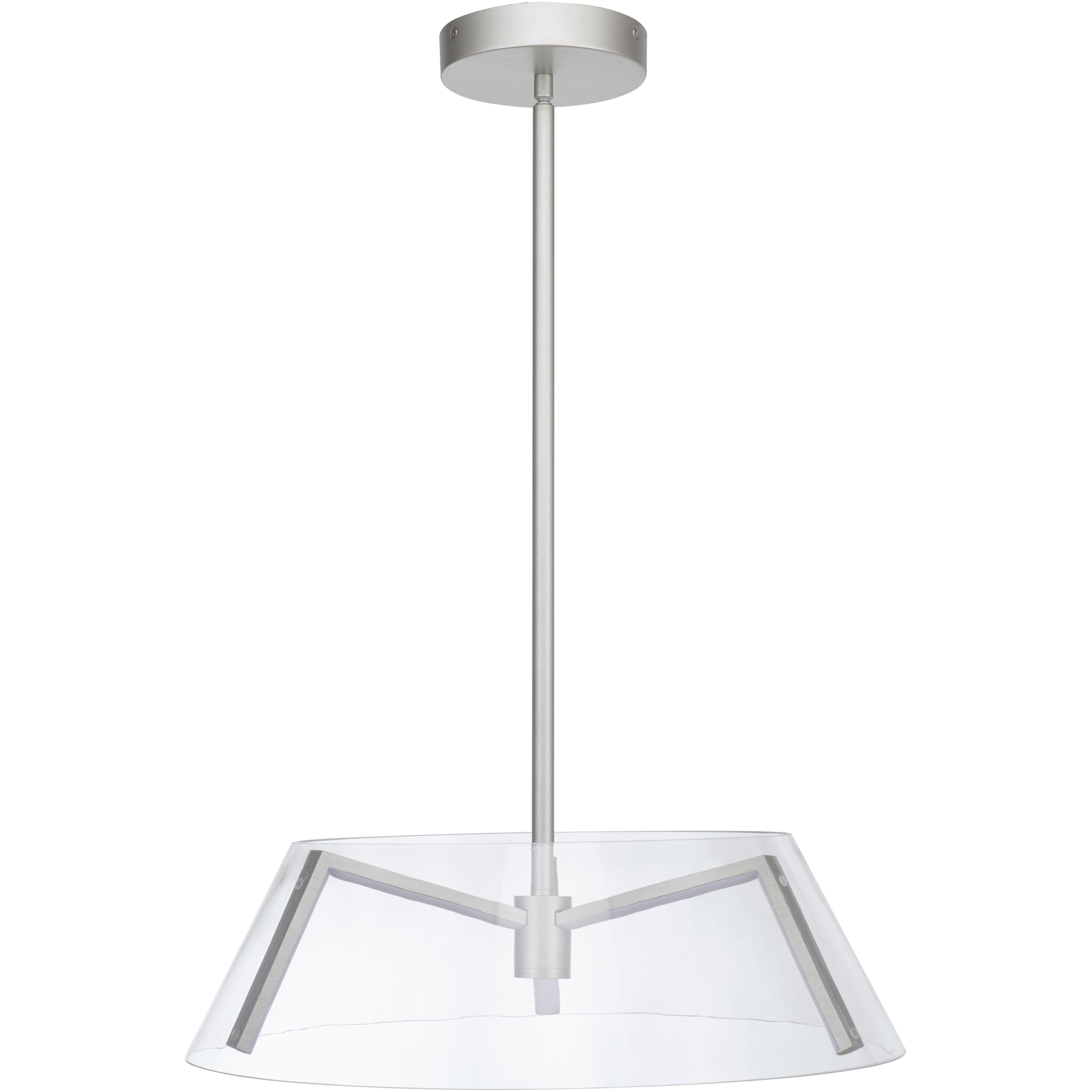 Talon LED 19.6 inch Brushed Nickel Pendant Ceiling Light