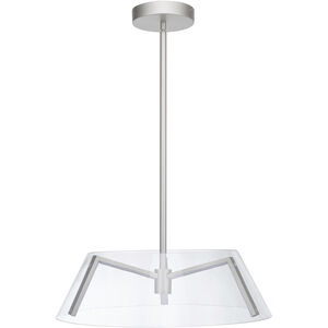 Cone LED 27 inch Brushed Nickel Linear Pendant Ceiling Light