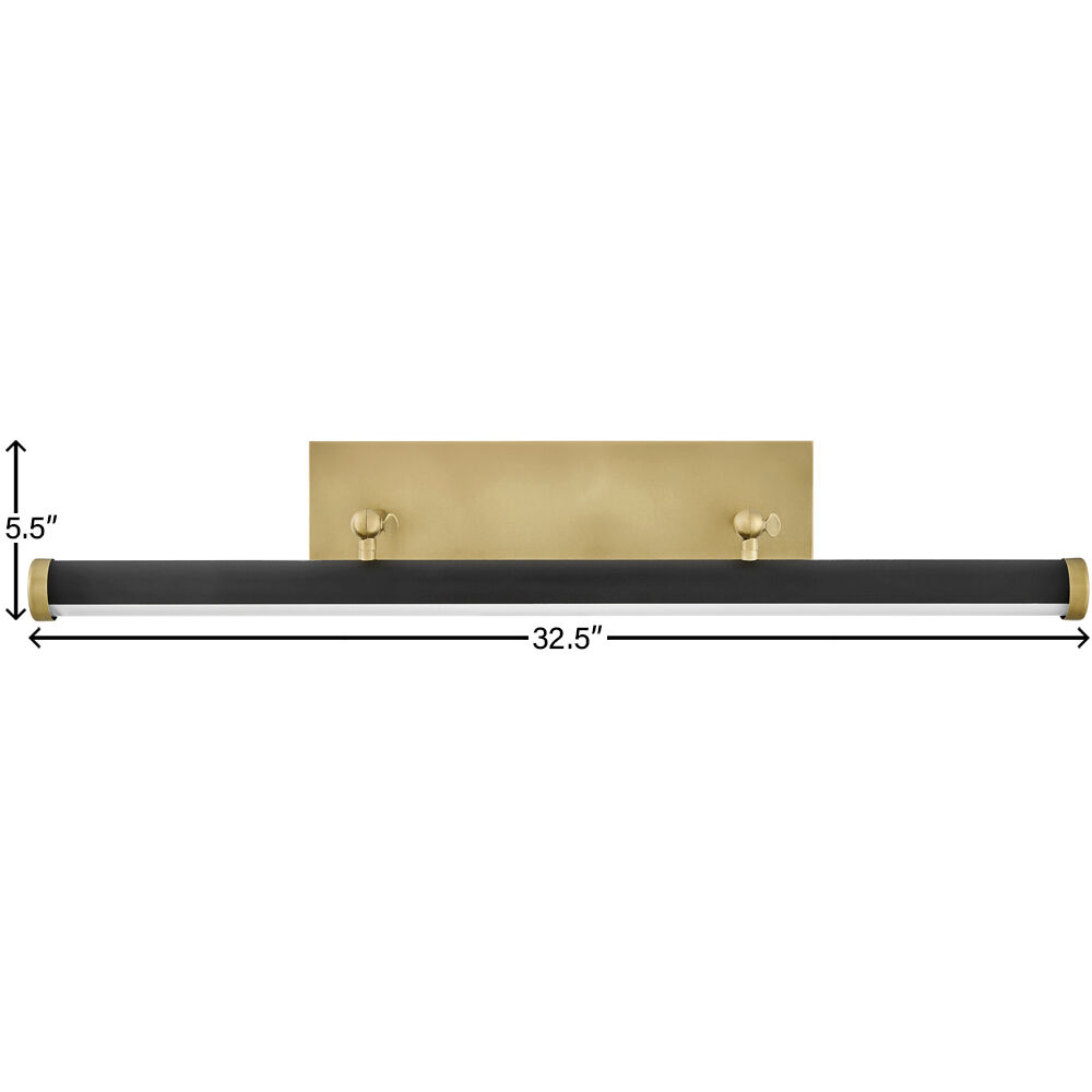 Regis LED 33 inch Heritage Brass Indoor Wall Sconce Wall Light