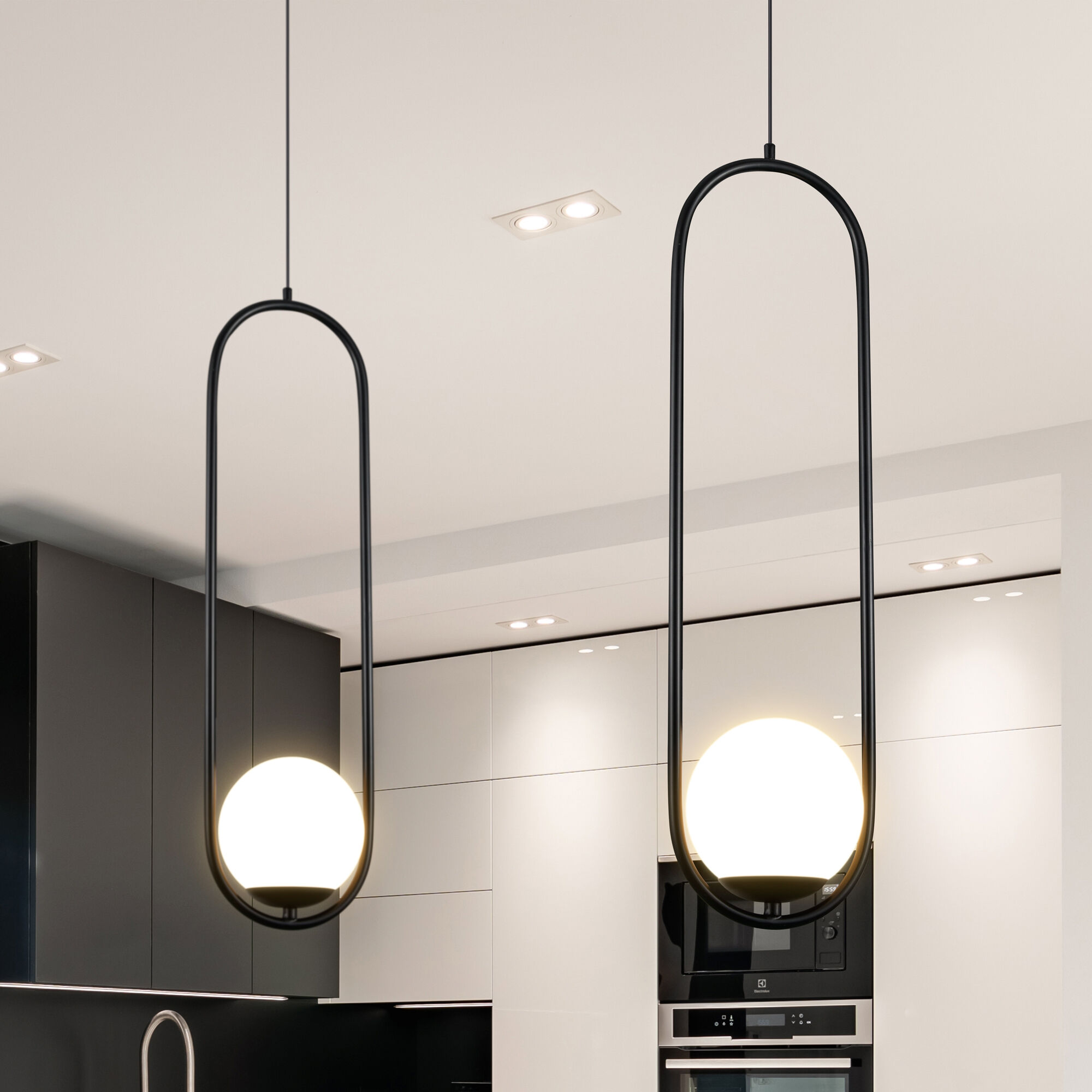 Capri 5.5 inch Black Pendant Ceiling Light