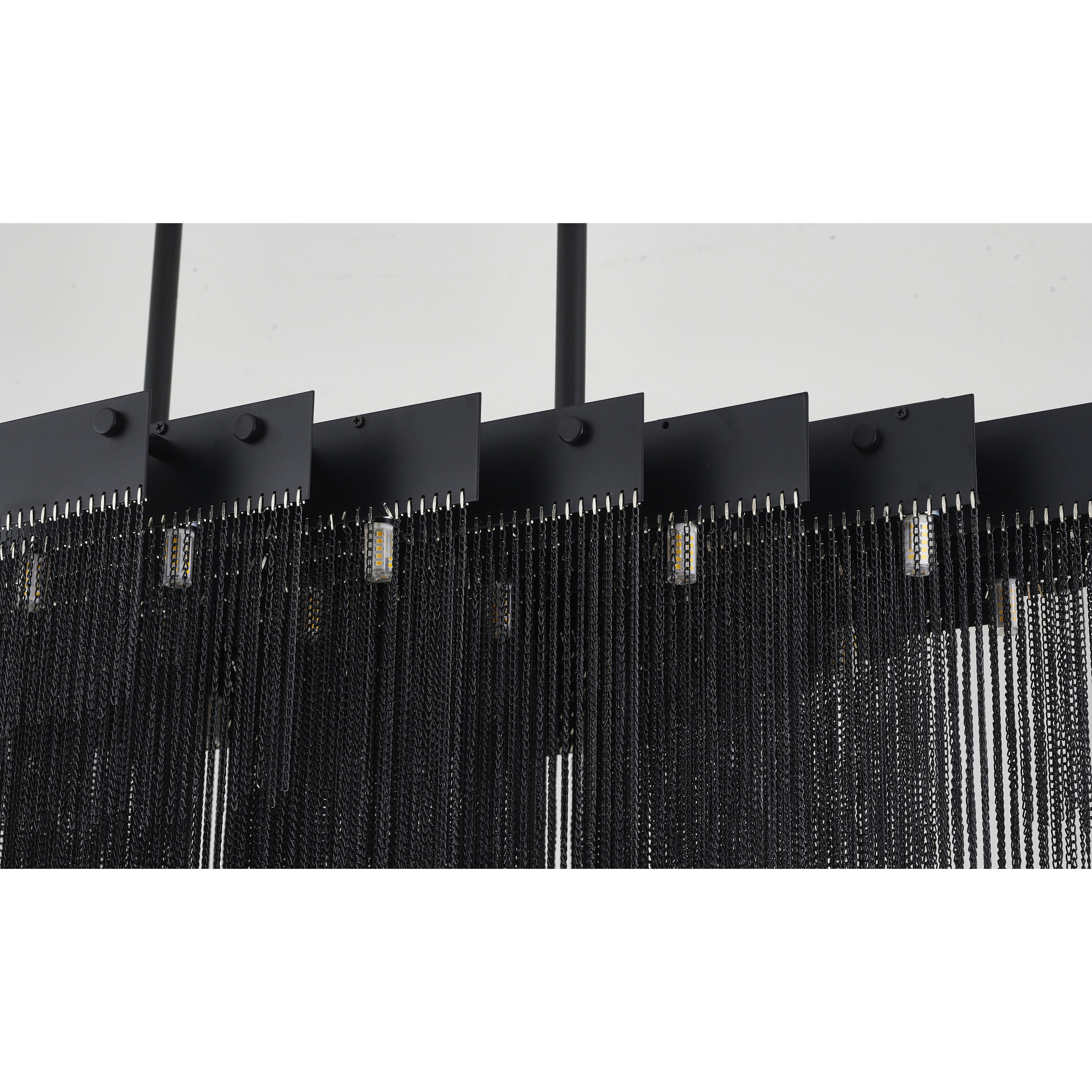 IMG Series 24 Light 23.6 inch Satin Black Chandelier Ceiling Light