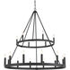 Dutton 18 Light 42.75 inch Coal Chandelier Ceiling Light