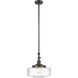 Franklin Restoration Bridgeton LED 12 inch Oil Rubbed Bronze Mini Pendant Ceiling Light in Seedy