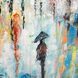 A Rain Soaked Frenchmen Street 61.75 X 61.75 inch Hand Painted Canvas