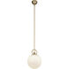 Alora Mood Fiore 1 Light 9.88 inch Brushed Gold Pendant Ceiling Light