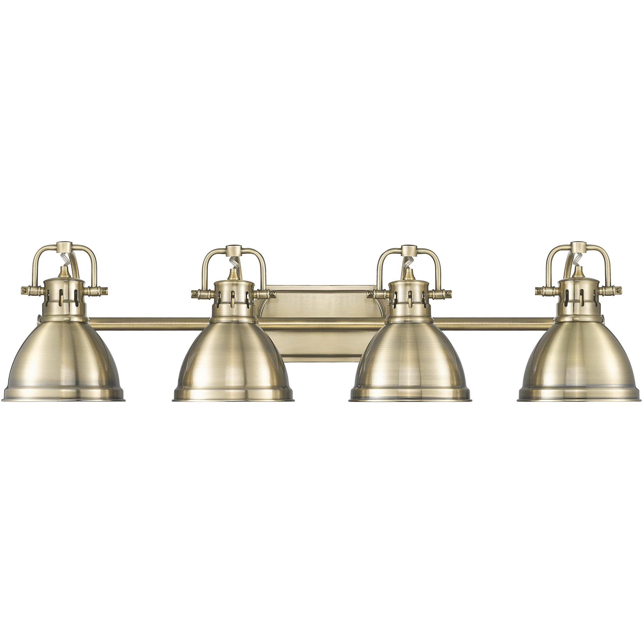 Yep Duncan Vanity Wall Light in Aged Brass