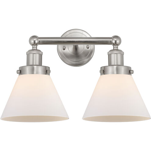 Cone 2 Light 15.5 inch Brushed Satin Nickel Bath Vanity Light Wall Light
