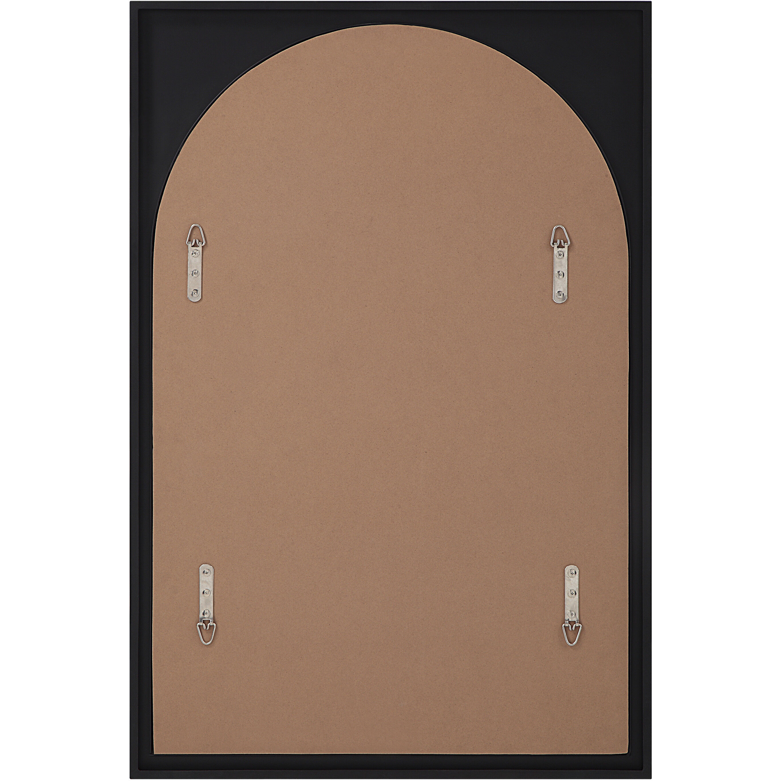 Bilzen 36 X 24 inch Matte Black Wall Mirror