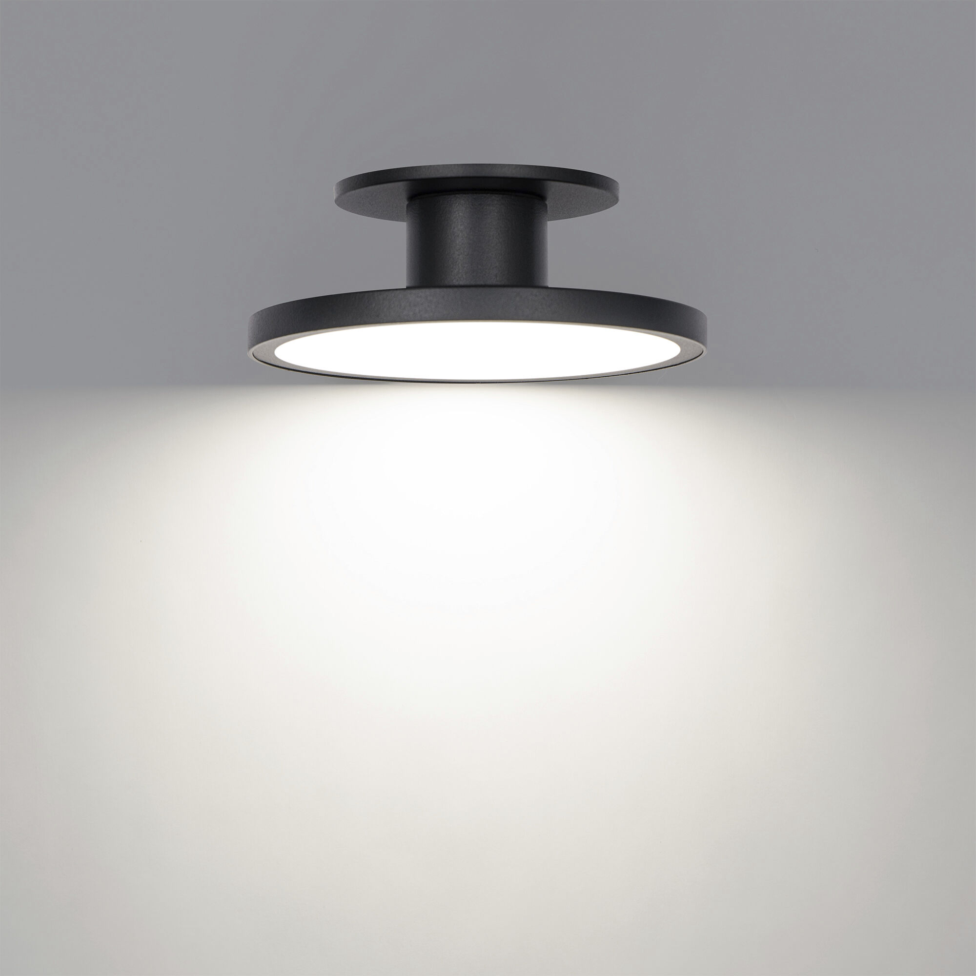 Twist-N-Lite LED 8 inch Black Semi-Flush Mount Ceiling Light, WAC Limited
