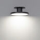 Twist-N-Lite LED 8 inch Black Semi-Flush Mount Ceiling Light, WAC Limited
