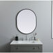 Asha 30 X 24 inch Black Mirror in 24 x 30