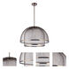 Sculptural Statement LED 24.25 inch Satin Brass Pendant Ceiling Light