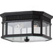 Cotswold Lane 2 Light 11.5 inch Black Outdoor Flush Mount