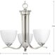 Laird 3 Light 19.75 inch Brushed Nickel Chandelier Ceiling Light