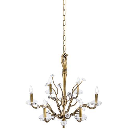 Venus 6 Light 26 inch Historic Brass Chandelier Ceiling Light