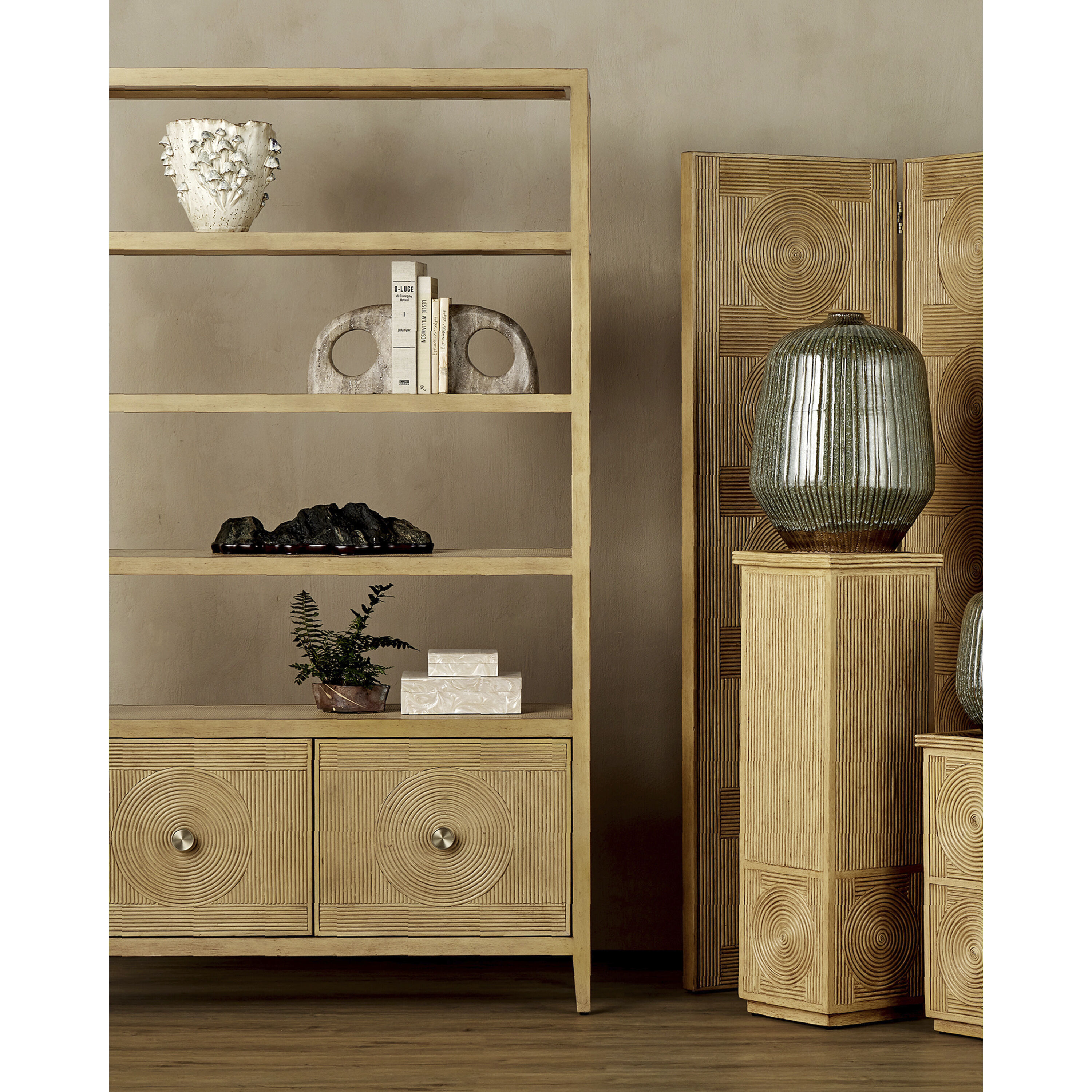 Perlas 10.5 inch Ivory/Natural Boxes, Set of 2