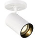 Brentwood 1 Light White Semi Flush Mount Ceiling Light