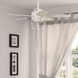 Margo 44 inch Matte Black with Golden Maple Blades Ceiling Fan