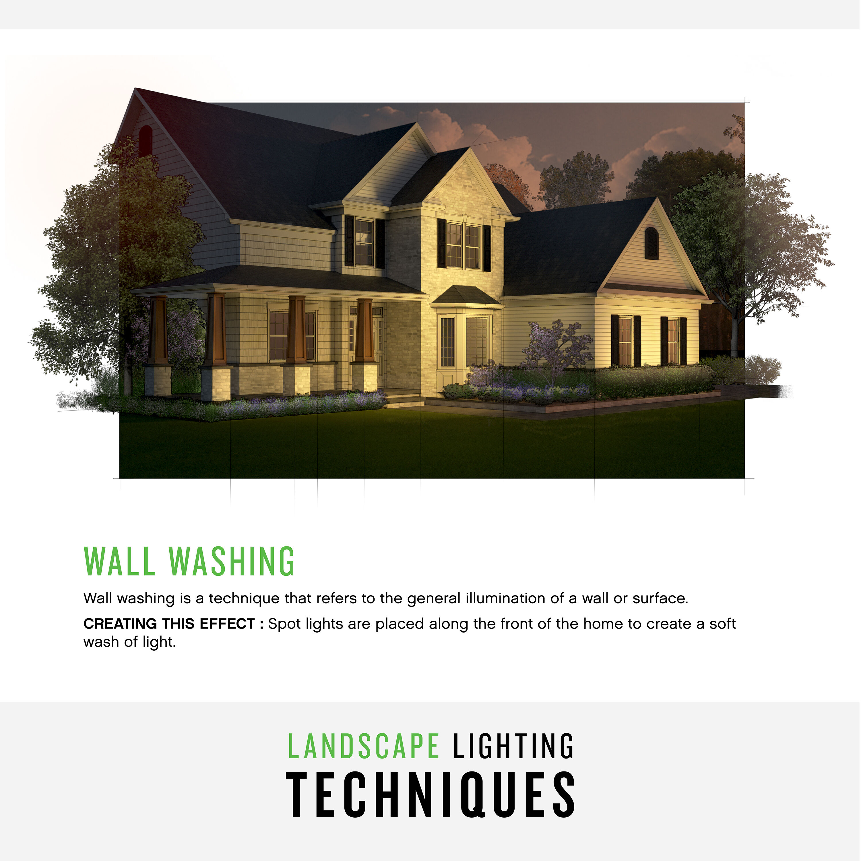 Vestra 12v 6 watt Antique Brushed Aluminum Landscape Wall Wash