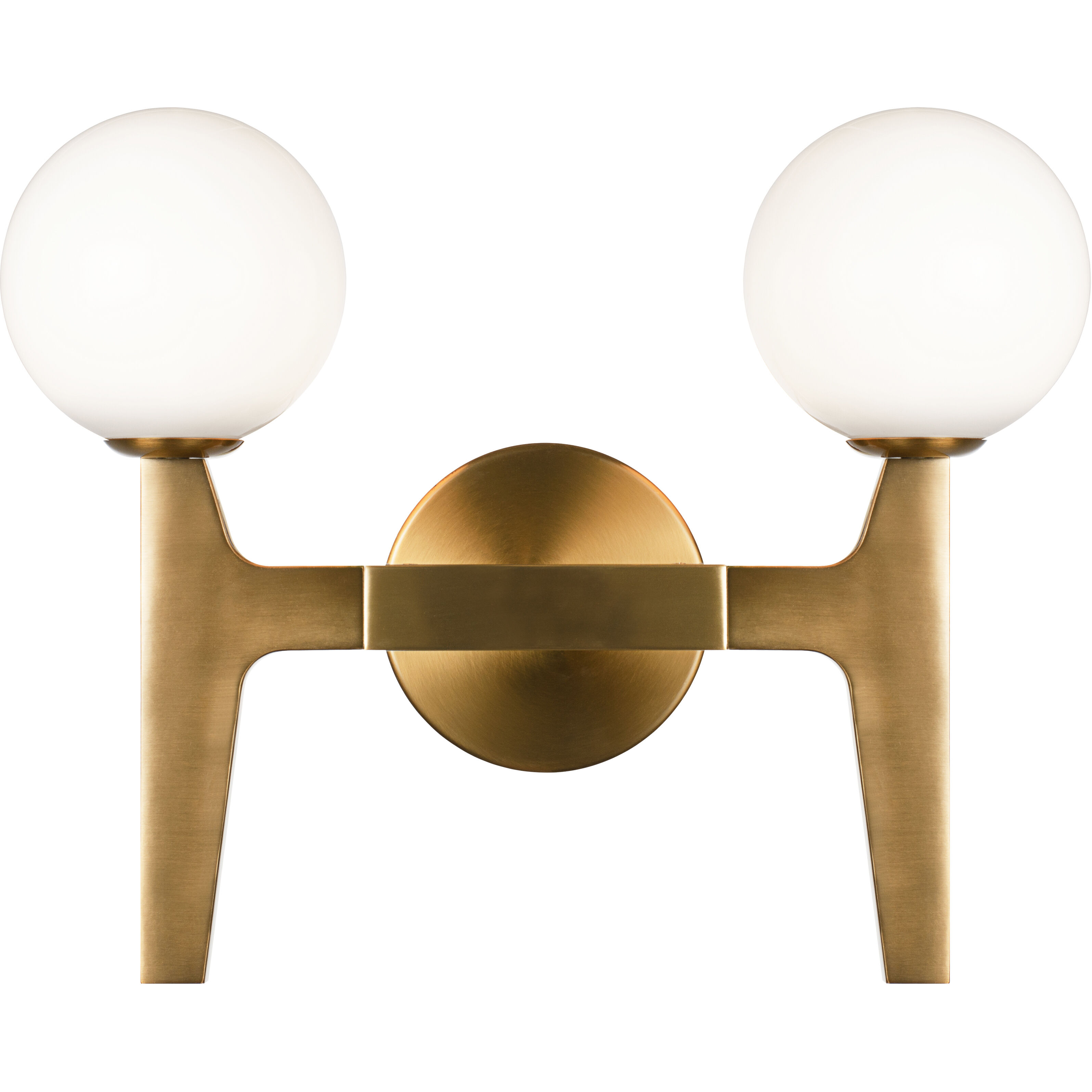 Scriben LED 15 inch Aged Gold Brass Wall Sconce Wall Light