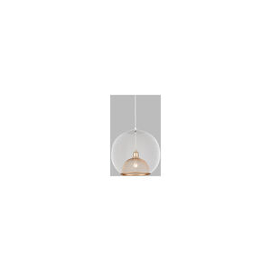 Gibraltar 1 Light 18 inch Combination Finishes Pendant Ceiling Light in White and Gold