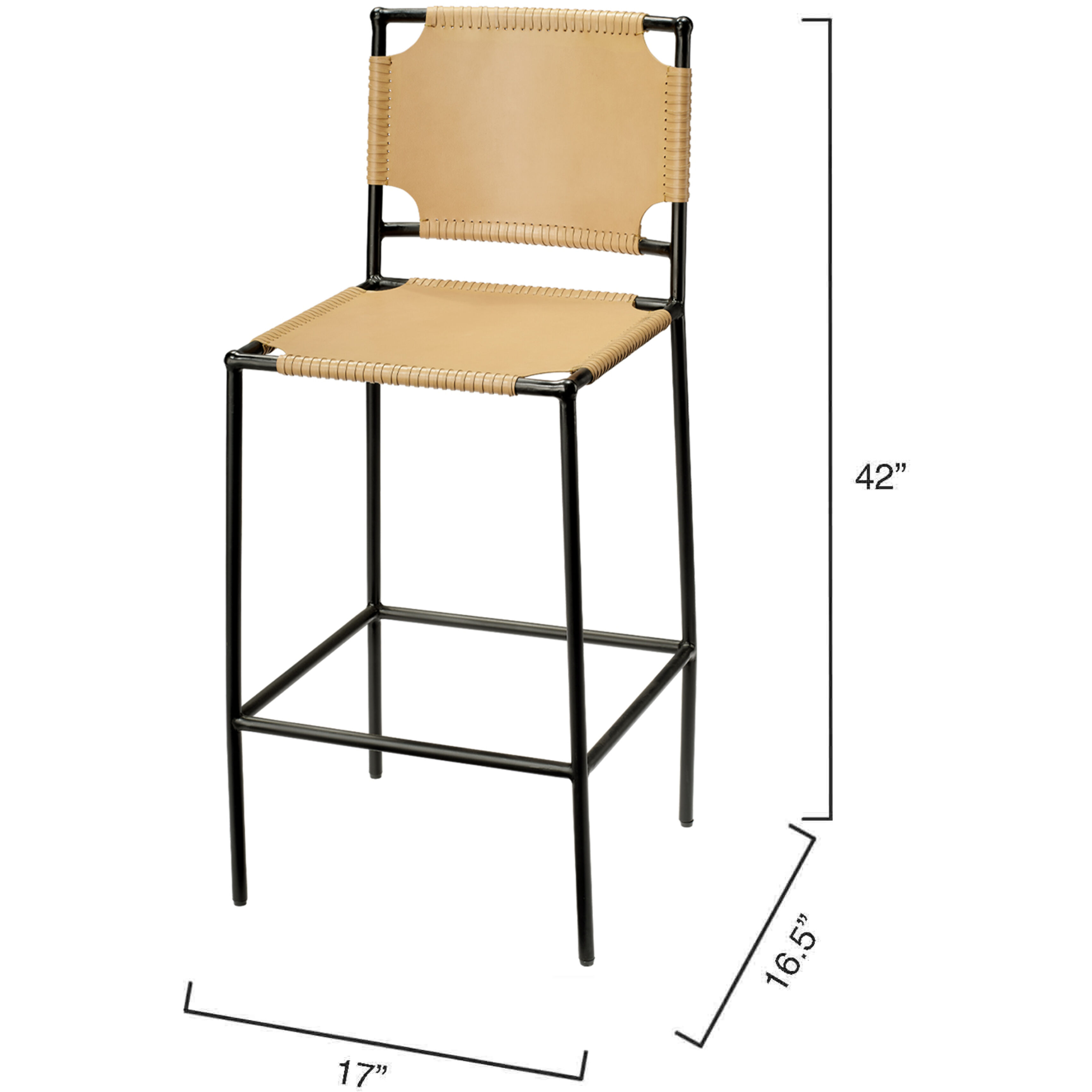Asher 42 inch Cashew Bar Stool