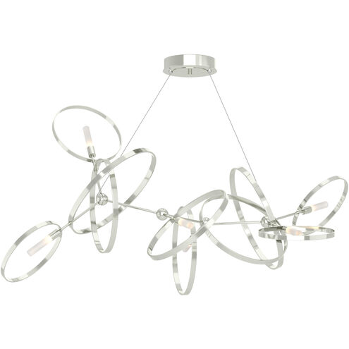 Celesse 6 Light 59.7 inch Sterling and Sterling Pendant Ceiling Light