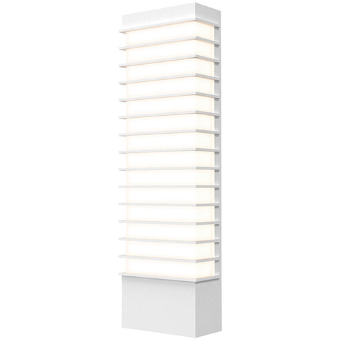 Tawa LED 6 inch Textured White ADA Sconce Wall Light