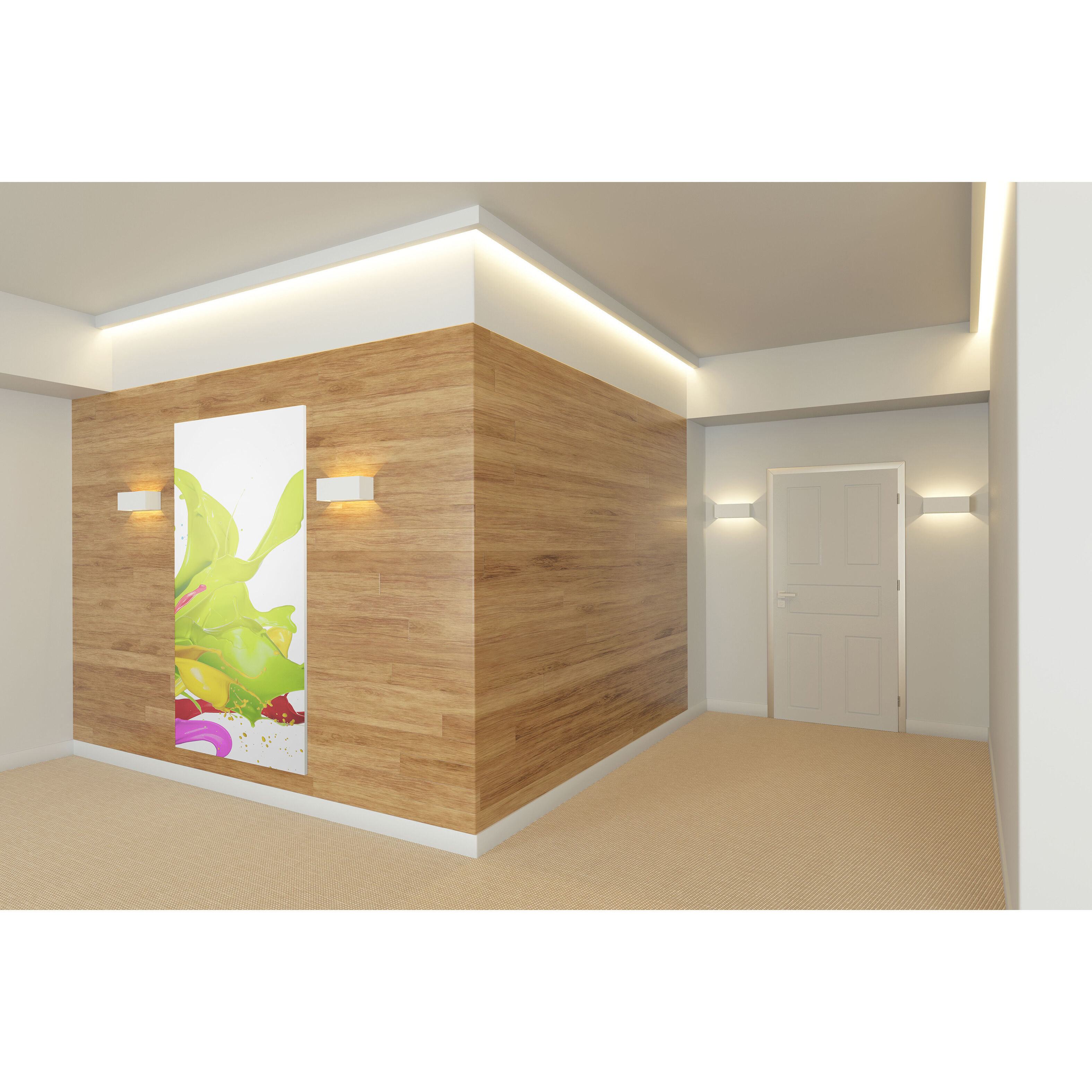 QB2 Wall Sconce Wall Light in White