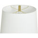 Shallows 33 inch 100.00 watt Cream and Brown Brushed Table Lamp Portable Light