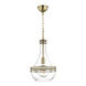 Hagen 1 Light 10.75 inch Aged Brass Pendant Ceiling Light
