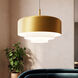 Modern Tiers 1 Light 12 inch Brass Pendant Ceiling Light