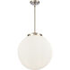 Franklin Restoration Beacon LED 16 inch Antique Brass Pendant Ceiling Light in Clear Glass