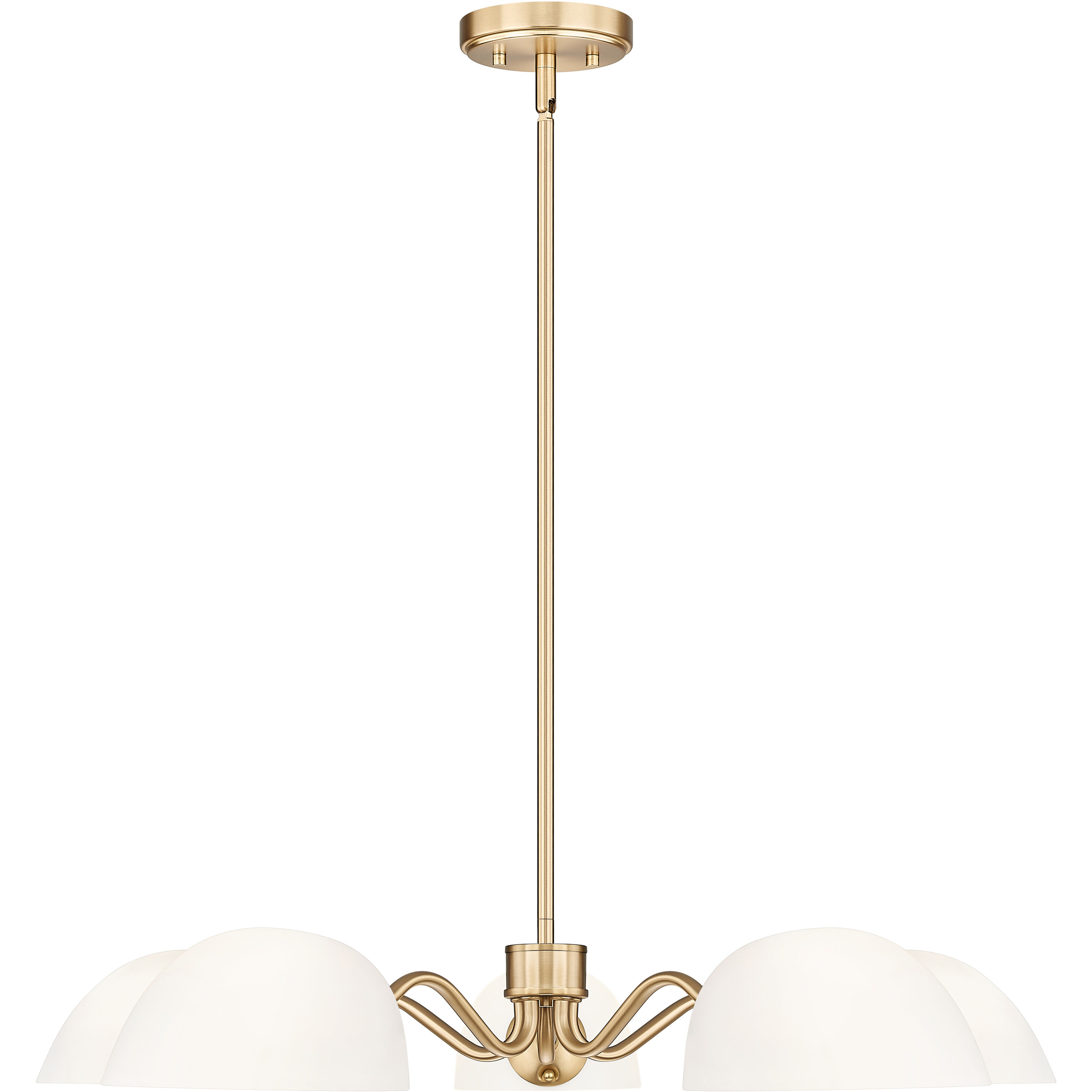 Breton 5 Light 33 inch Modern Gold Chandelier Ceiling Light