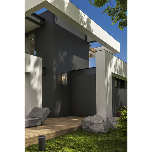 Nova 4 Light 24.5 inch Black Outdoor Wall Light in Clear Glass