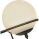 Alora Mood Alba 3 Light 24.13 inch Matte Black Bath Vanity Light Wall Light