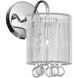 Water Drop 1 Light 7 inch Chrome Bathroom Sconce Wall Light