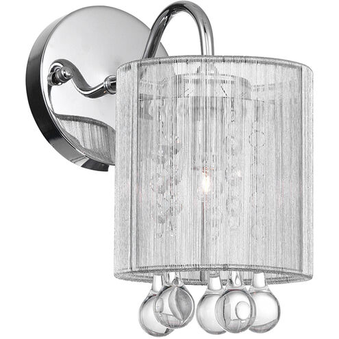 Water Drop 1 Light 7 inch Chrome Bathroom Sconce Wall Light